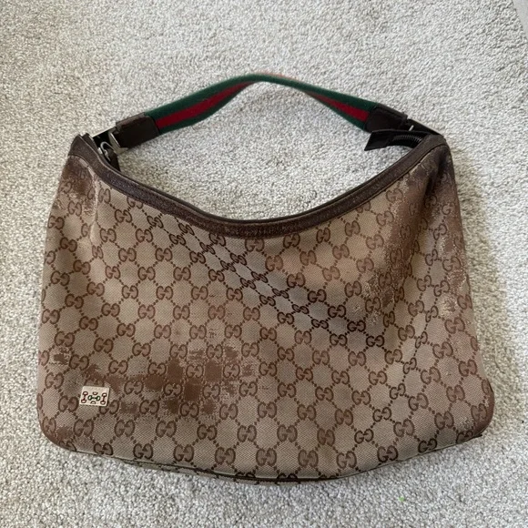GUCCI GG Canvas Horsebit Hobo Bag - Picture 2 of 6